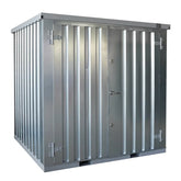 Box di Stoccaggio Modulare 2x2m Zincato a Caldo con Pavimento Rinforzato