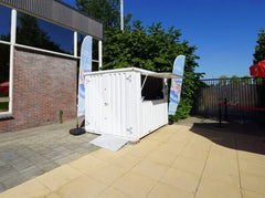 Chiosco Bar Modulare Smontabile con Tettoia Integrata