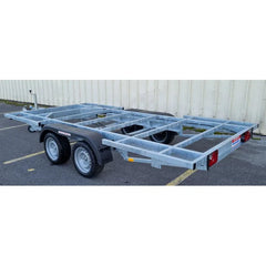 Rimorchio Robusto Doppio Asse per Tiny House e Strutture Mobili 4x2m