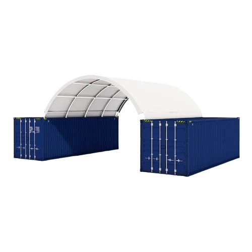 Copertura Protettiva Robusta per Container 20x20 Piedi con Pannello Posteriore Chiuso