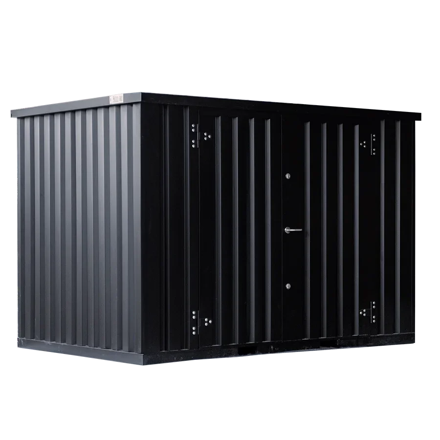 Box Magazzino Modulare 3x2m con Doppia Apertura sul Lato Lungo