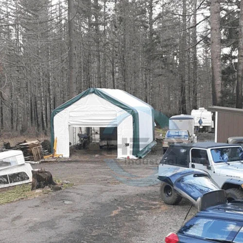 Capannone di Stoccaggio Rinforzato con Doppio Traliccio 20'x33'x16'