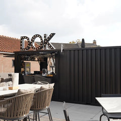 Chiosco Modulare SYC Container Bar 12 mq Smontabile - Nero Intenso