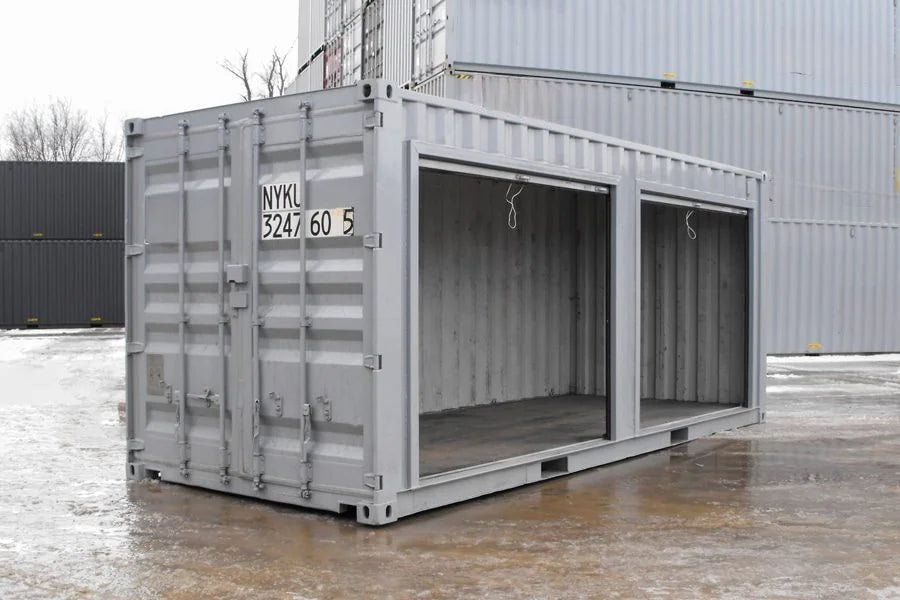 Container Marittimo 20 Piedi con Doppio Accesso Laterale a Serranda