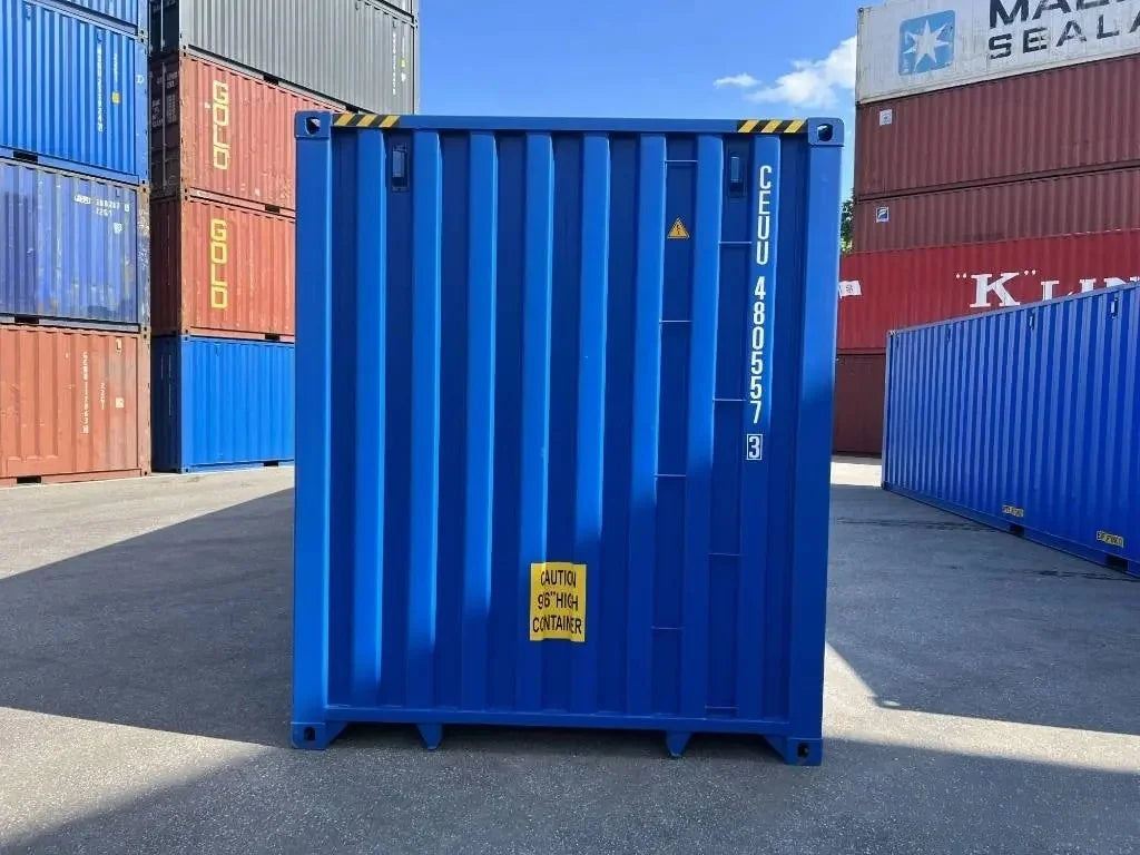 Container Marittimo 40 Piedi High Cube Nuovo in Acciaio Corten Blu Genziana
