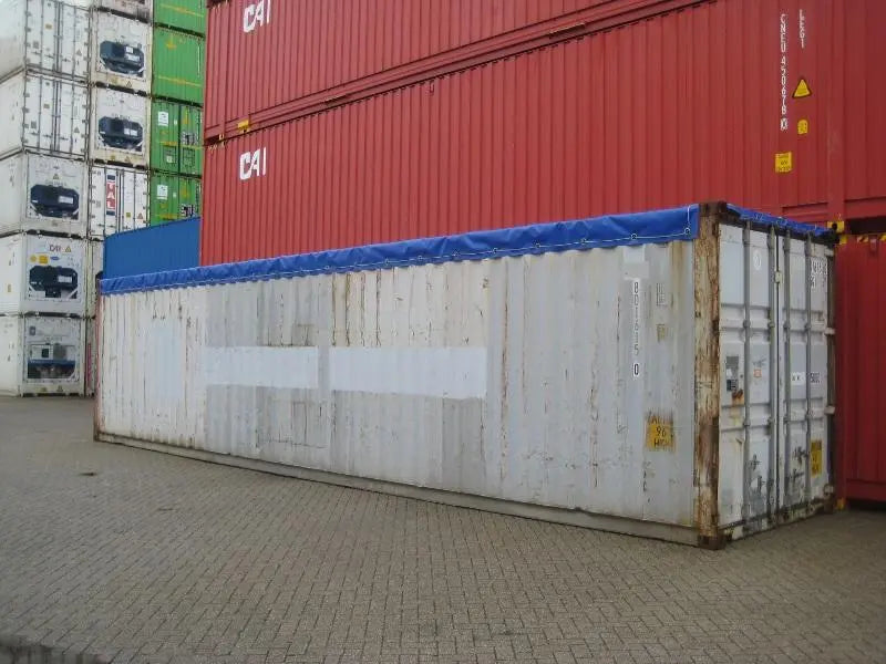 Container Marittimo Open Top 40 Piedi con Telo di Copertura Rinforzato Usato