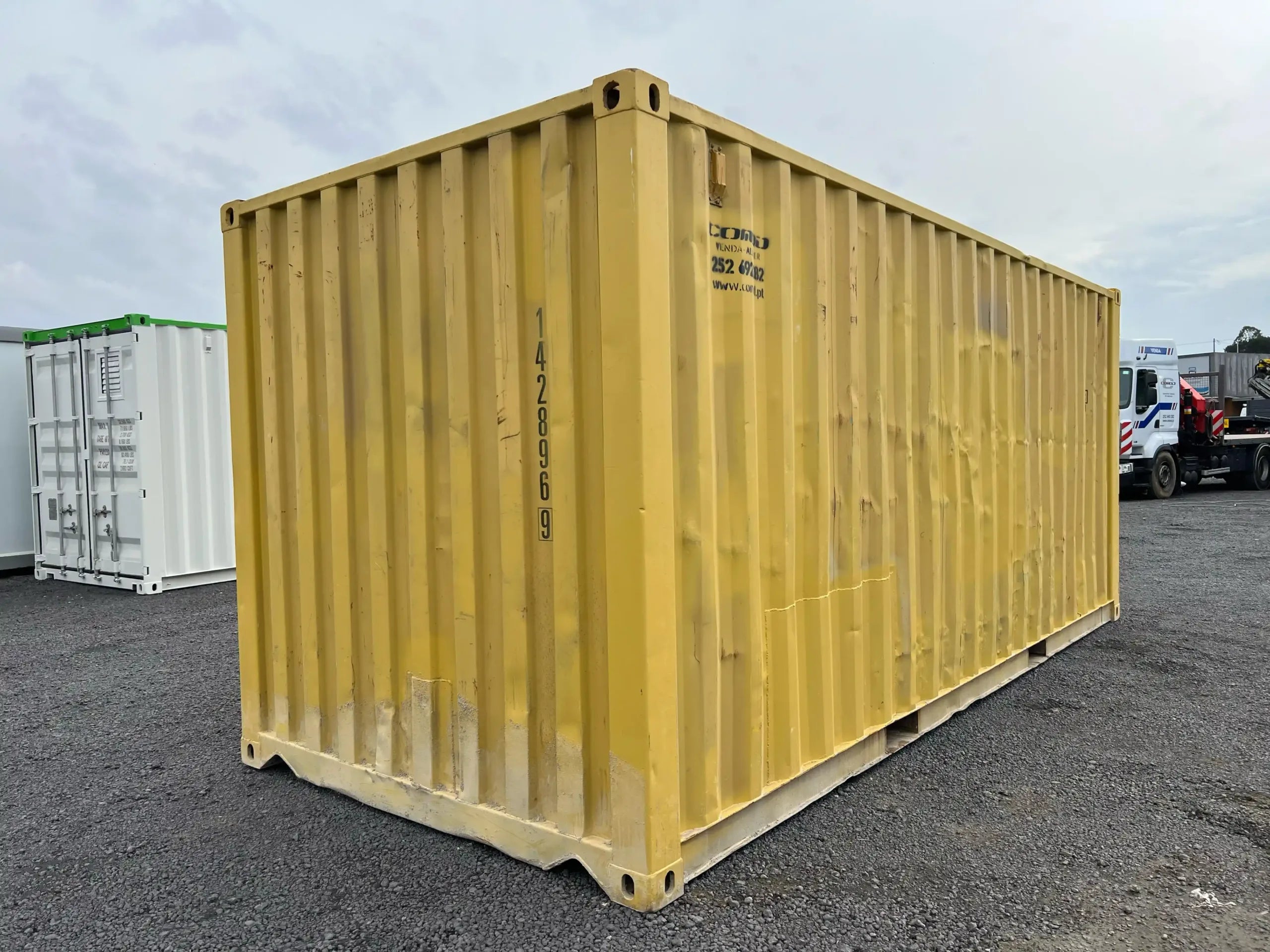 Container Marittimo Usato 20 Piedi in Acciaio CORTEN Giallo