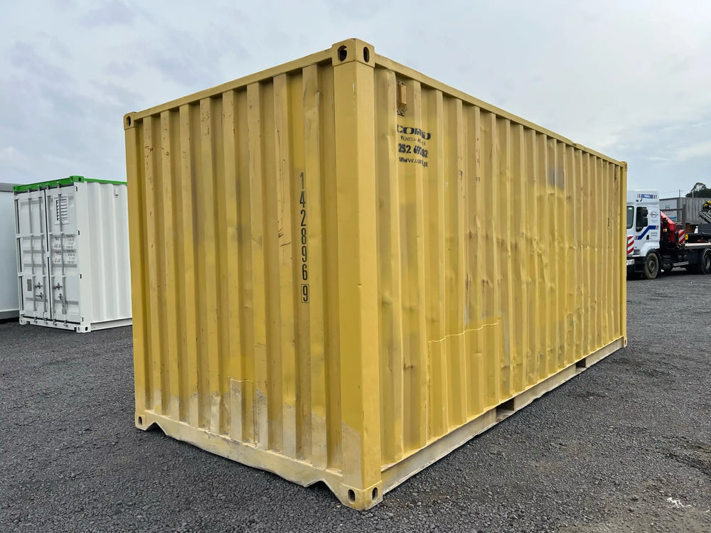 Container Marittimo Usato 20 Piedi in Acciaio CORTEN Giallo