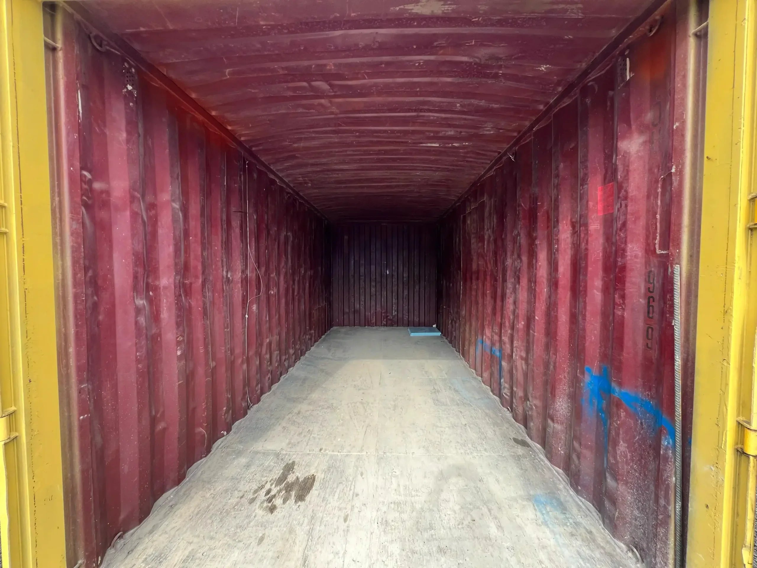 Container Marittimo Usato 20 Piedi in Acciaio CORTEN Giallo