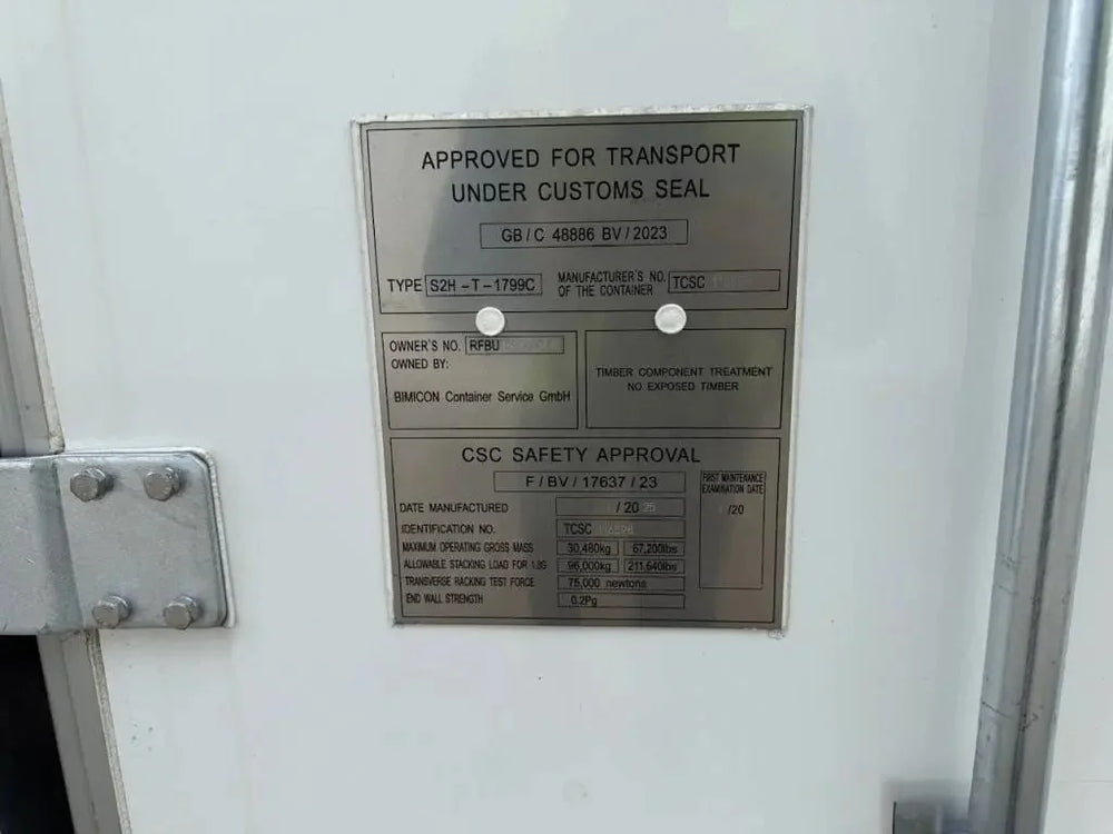 Container Reefer 20' HC Nuovo Modello 2025 Full Optional