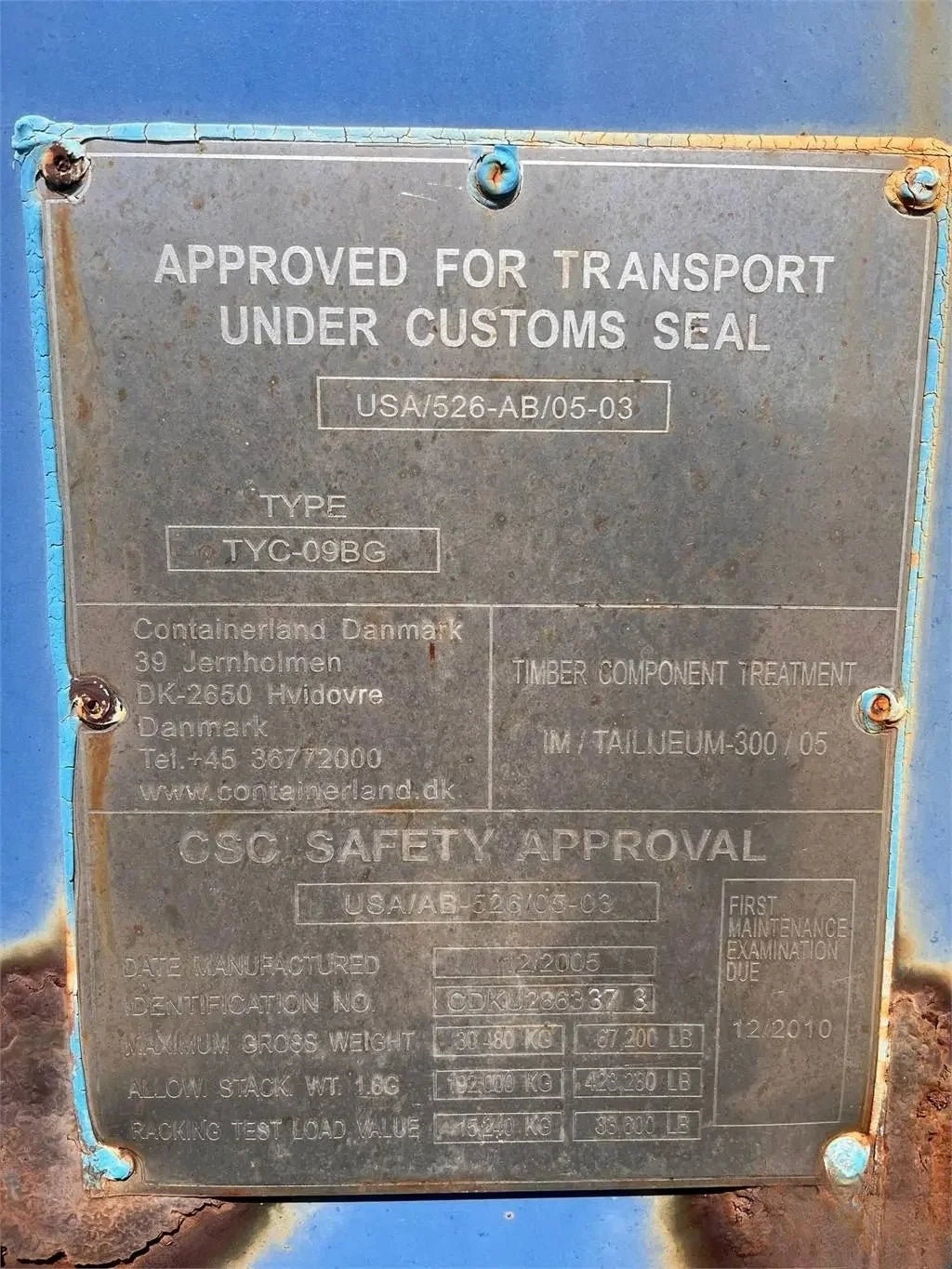 Contenitore Marittimo 20 Piedi Usato per Stoccaggio