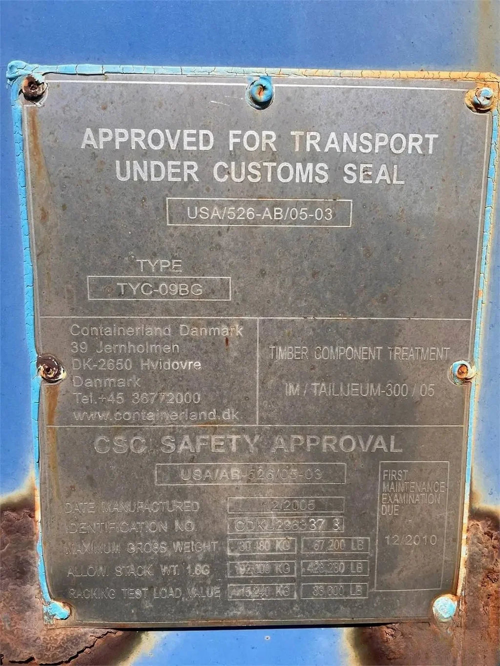 Contenitore Marittimo 20 Piedi Usato per Stoccaggio