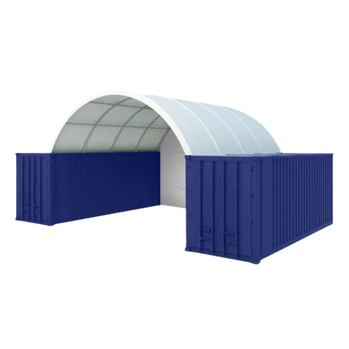 Copertura Protettiva Robusta per Container 20x20 Piedi con Pannello Posteriore Chiuso