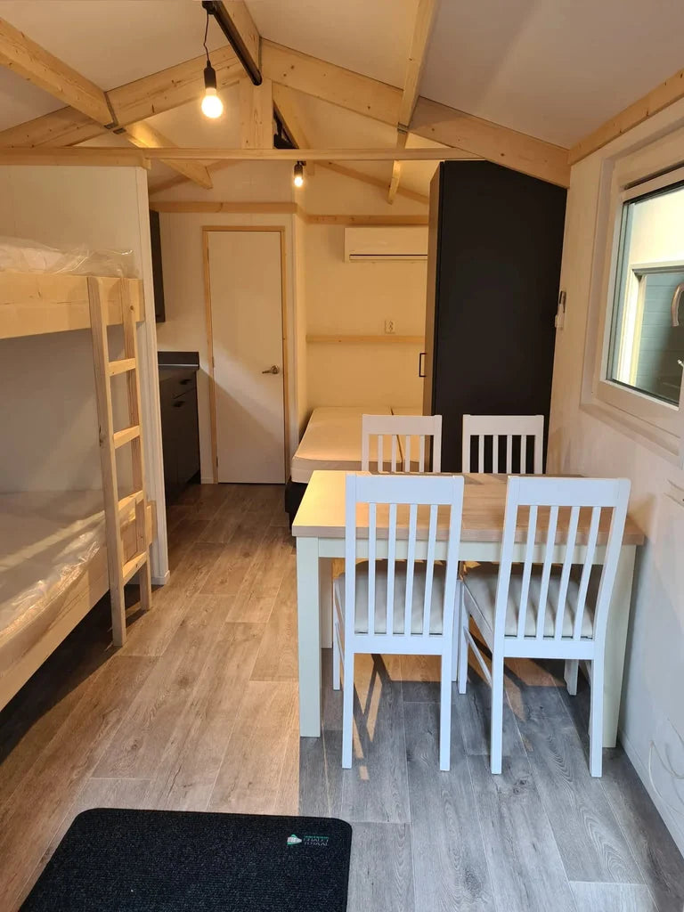 Mini Casa Mobile T0 - 15m² per 4 Persone, Pronta da Vivere - Premium