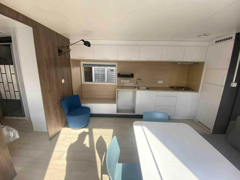 Modulo Abitativo Prefabbricato T3 35.69mq - Comfort Bi-Camera e Doppio Bagno