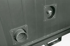 Modulo Servizi Igienici Doppio Autoportante - Verde Bottiglia