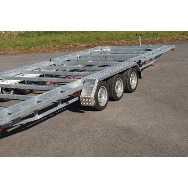 Pianale Rimorchio Robusto per Tiny House Triplo Asse 7,20 x 2,44 m