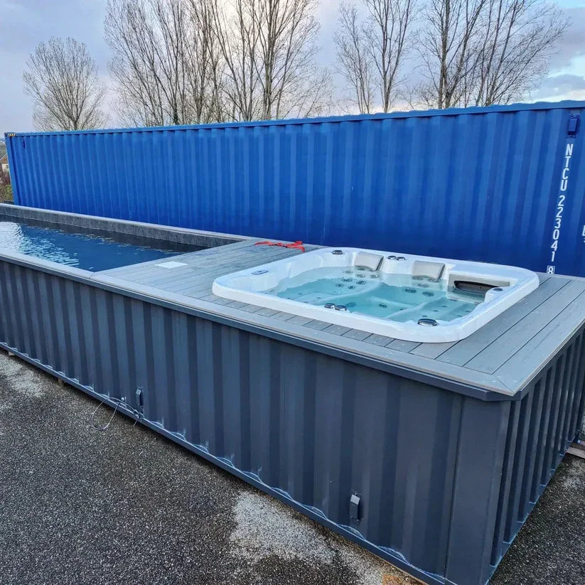 Piscina Container 40' con Spa Idromassaggio Integrata - Premium