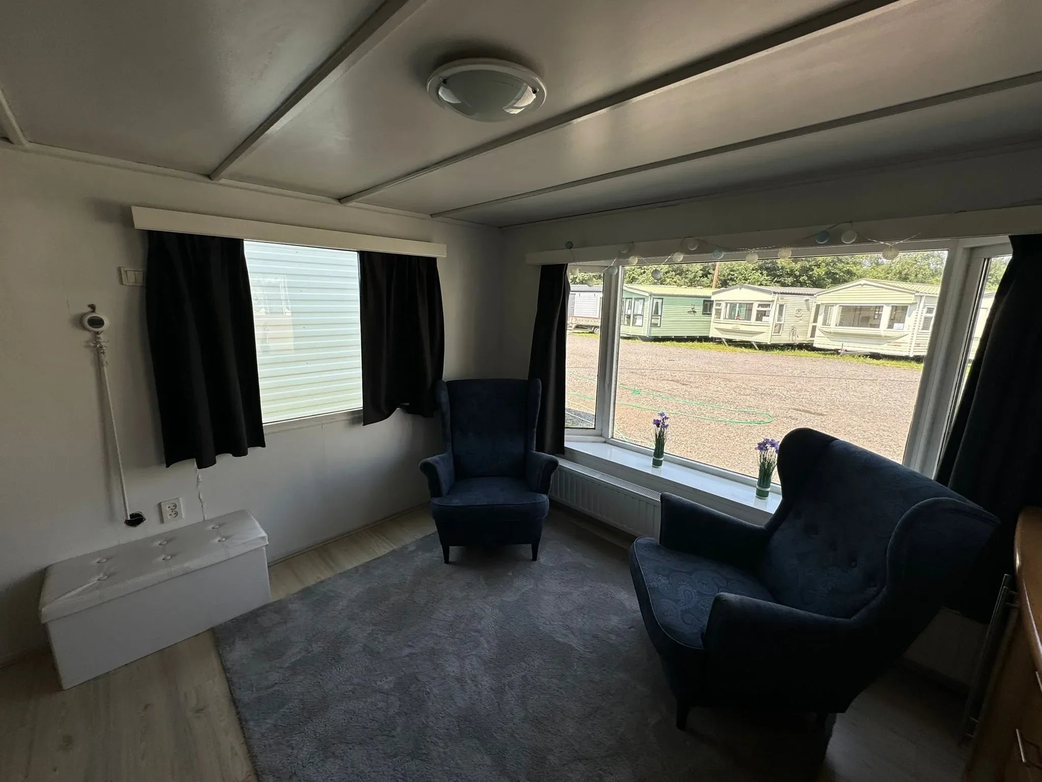 Residenza Mobile Chalet Bianco T2 – 40.7 mq con Riscaldamento Integrato