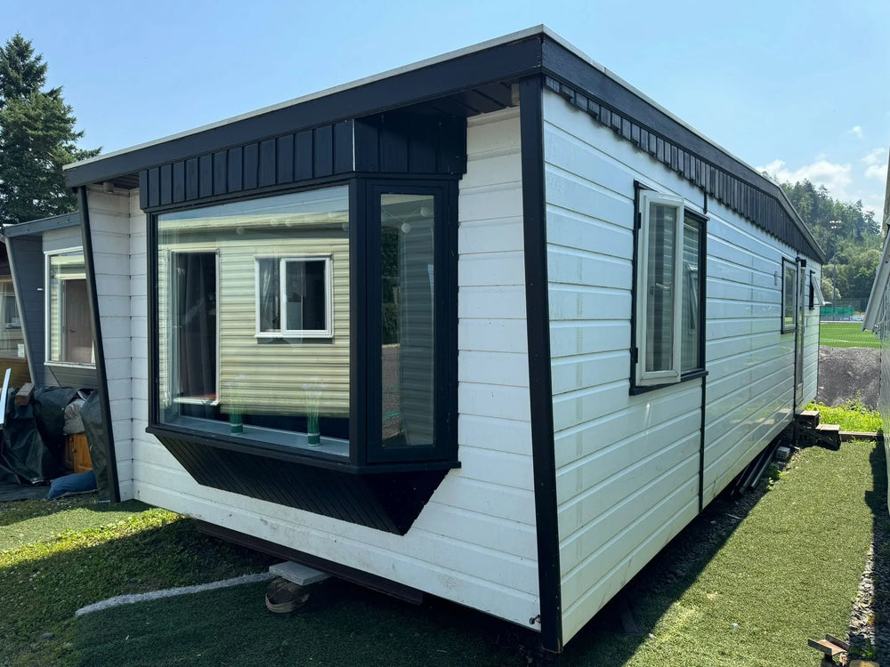 Residenza Mobile Chalet Bianco T2 – 40.7 mq con Riscaldamento Integrato