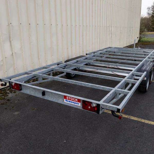 Rimorchio Modulare Robusto per Tiny House e Strutture Mobili 6m x 2.44m