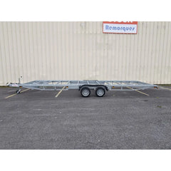 Rimorchio Robusto per Tiny House 7,20x2,44m con Timone Amovibile