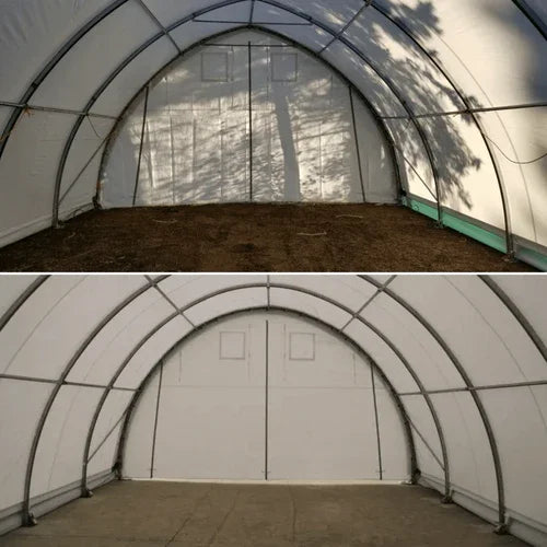 Struttura di Copertura ad Arco per Stoccaggio Rinforzata 20x30x12 Piedi