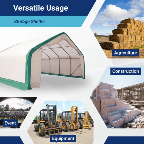 Tunnel di Stoccaggio Professionale Gold Mountain 6.1x12.2x3.66m